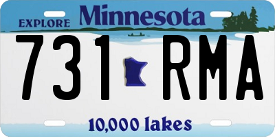 MN license plate 731RMA