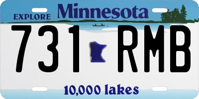 MN license plate 731RMB