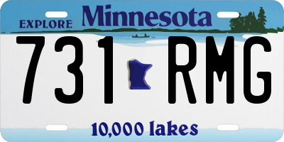 MN license plate 731RMG