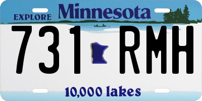 MN license plate 731RMH