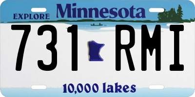 MN license plate 731RMI