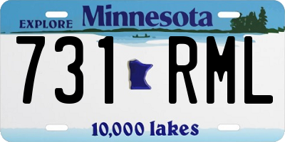 MN license plate 731RML