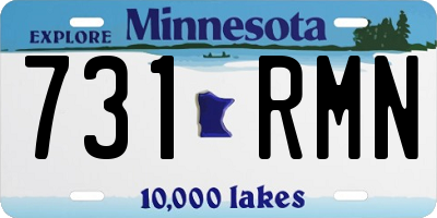 MN license plate 731RMN