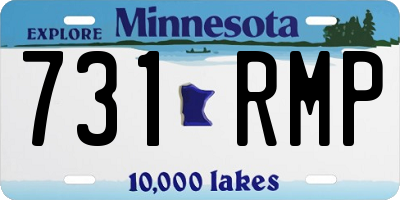 MN license plate 731RMP