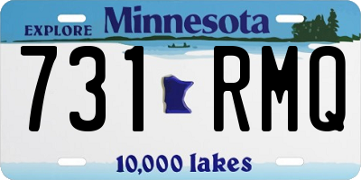 MN license plate 731RMQ
