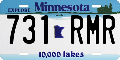 MN license plate 731RMR
