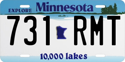 MN license plate 731RMT