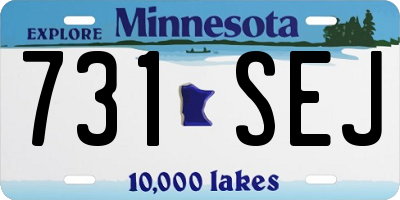 MN license plate 731SEJ