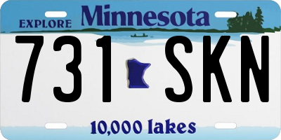 MN license plate 731SKN