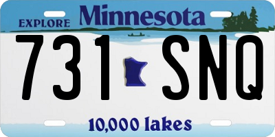 MN license plate 731SNQ