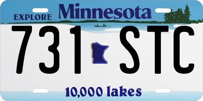 MN license plate 731STC