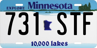 MN license plate 731STF
