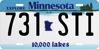 MN license plate 731STI