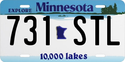 MN license plate 731STL
