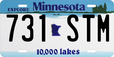 MN license plate 731STM