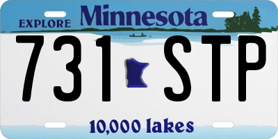 MN license plate 731STP