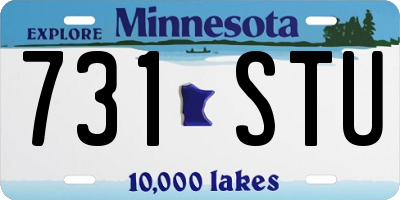 MN license plate 731STU