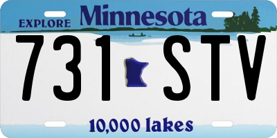 MN license plate 731STV