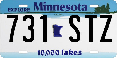 MN license plate 731STZ