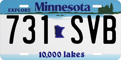 MN license plate 731SVB