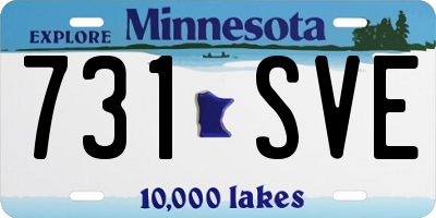 MN license plate 731SVE