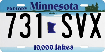 MN license plate 731SVX