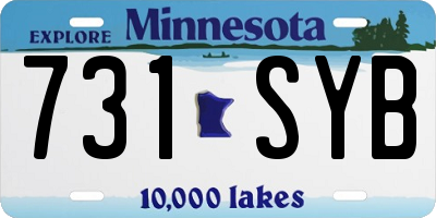 MN license plate 731SYB