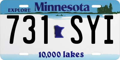 MN license plate 731SYI