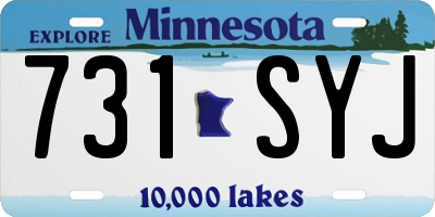 MN license plate 731SYJ