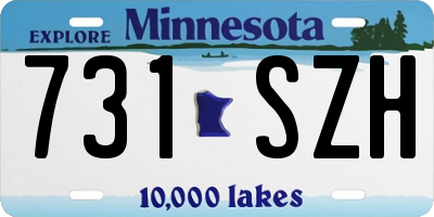 MN license plate 731SZH