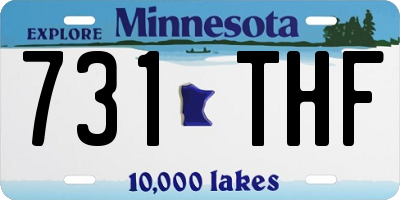 MN license plate 731THF