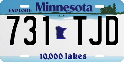MN license plate 731TJD
