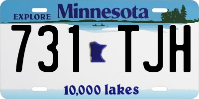 MN license plate 731TJH