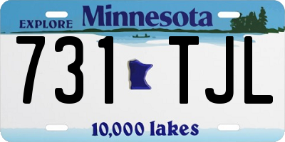 MN license plate 731TJL