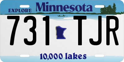 MN license plate 731TJR
