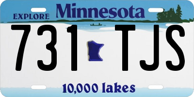 MN license plate 731TJS