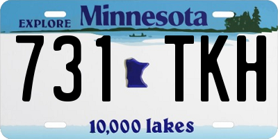 MN license plate 731TKH