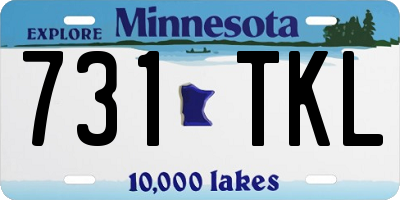 MN license plate 731TKL