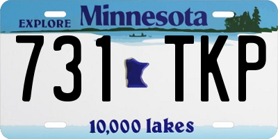 MN license plate 731TKP