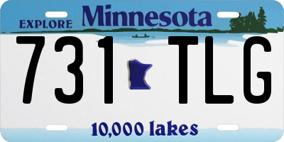 MN license plate 731TLG