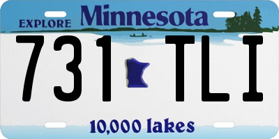 MN license plate 731TLI