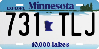MN license plate 731TLJ