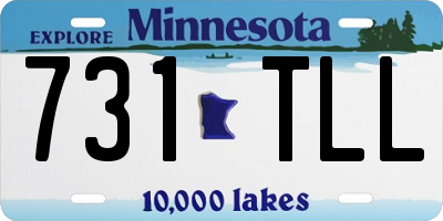 MN license plate 731TLL