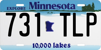 MN license plate 731TLP