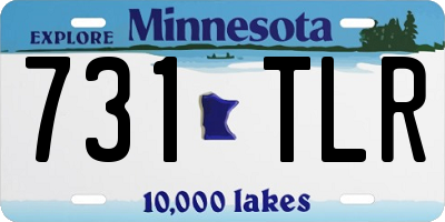 MN license plate 731TLR