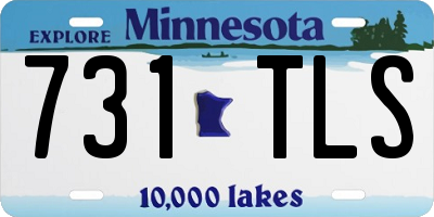MN license plate 731TLS