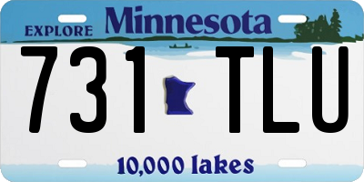 MN license plate 731TLU