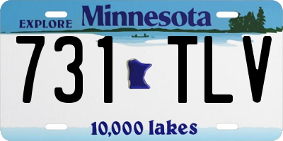 MN license plate 731TLV