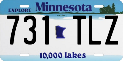 MN license plate 731TLZ