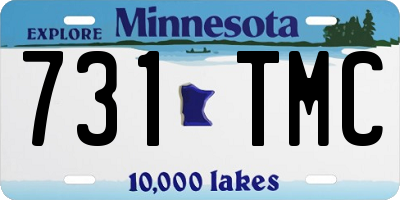 MN license plate 731TMC
